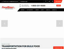 Tablet Screenshot of foodliner.com